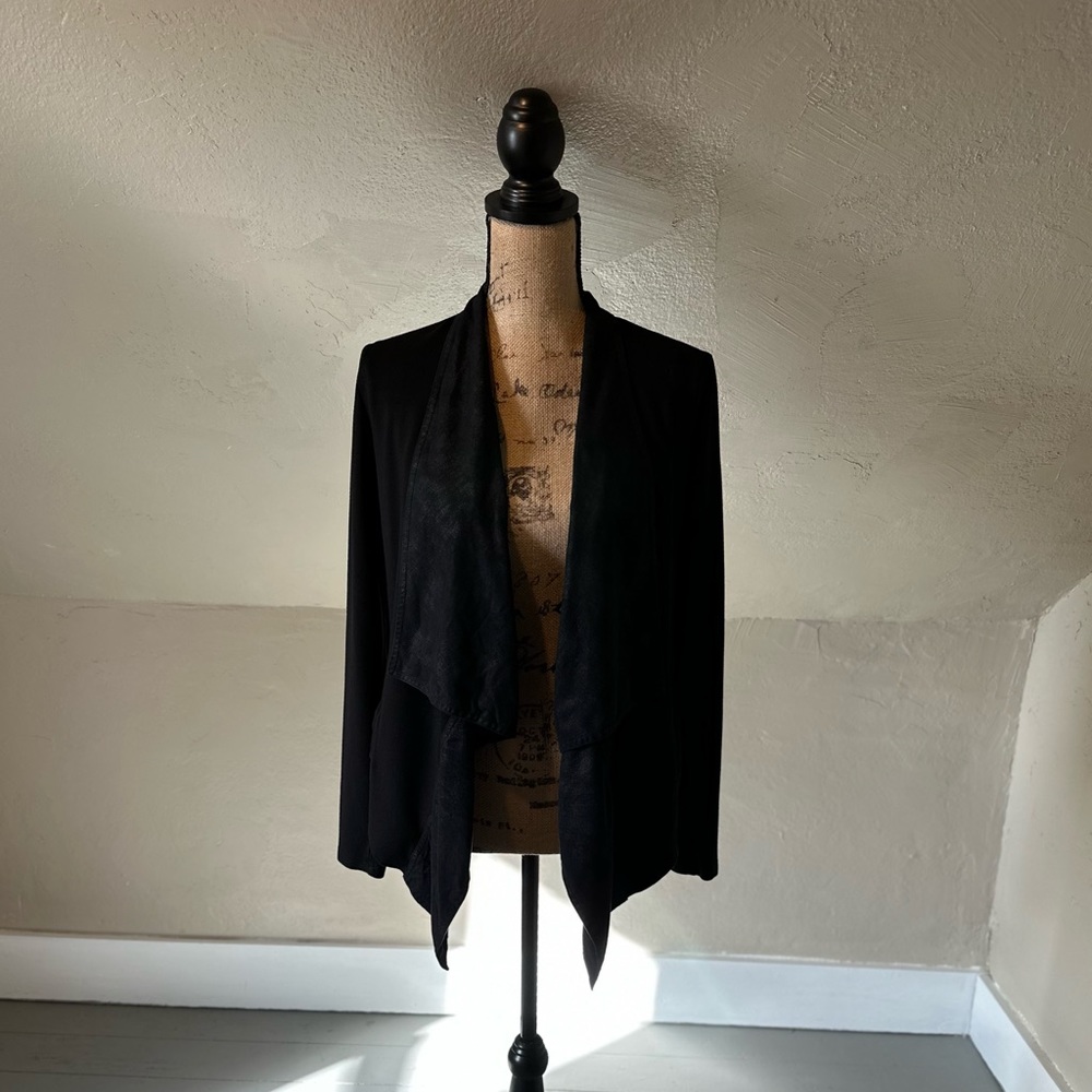 Cabi Black Faux Leather Jacket